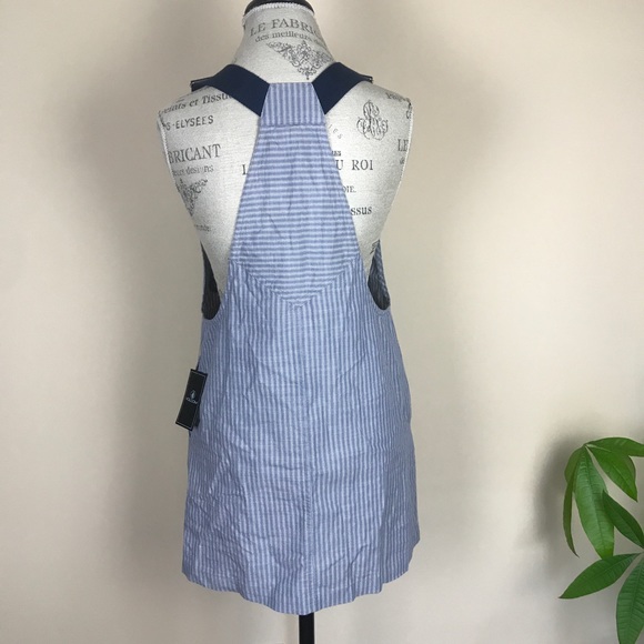 Volcom blue striped overall short dress - Picture 7 of 16